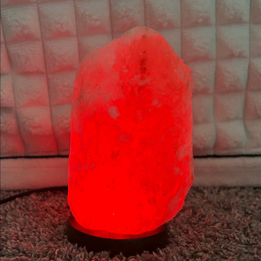 Himalayan Salt Lamp - Rainbow glow